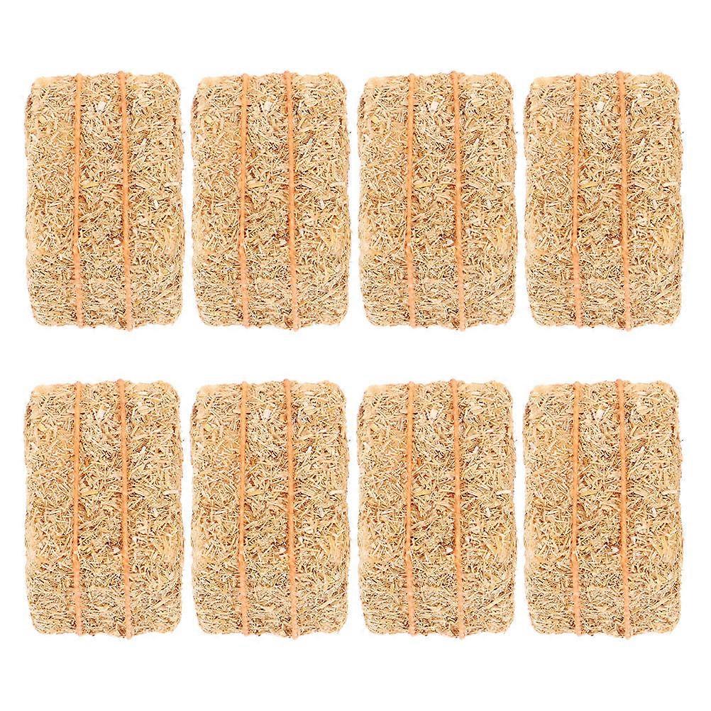 Mini Haystack Model For Children Mini Garden Decoration 8Pcs
