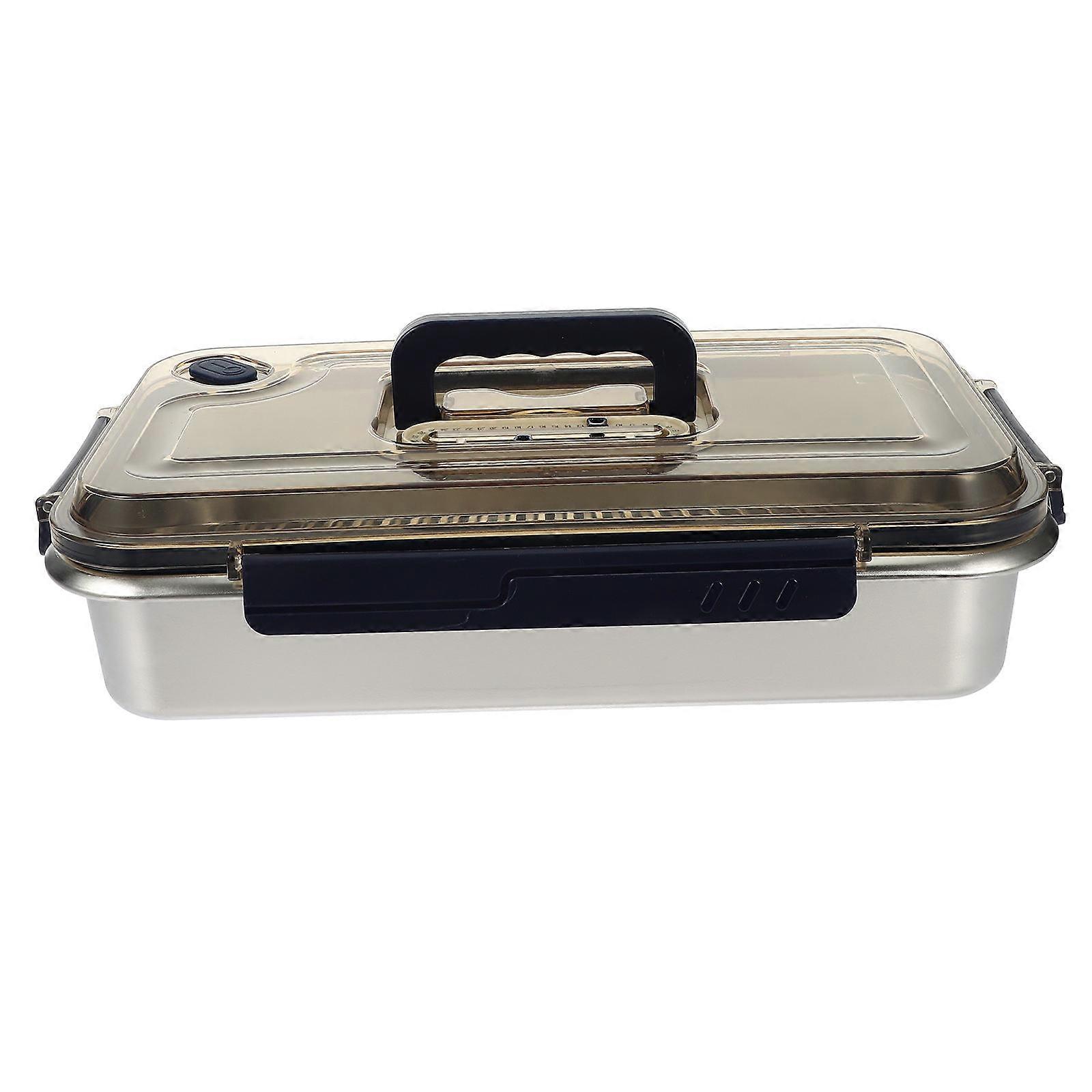 Food Fresh Keeping Container Multi Color Crisper Box For Home Use Rectangular Shape 2400ml Capacity 1Pack