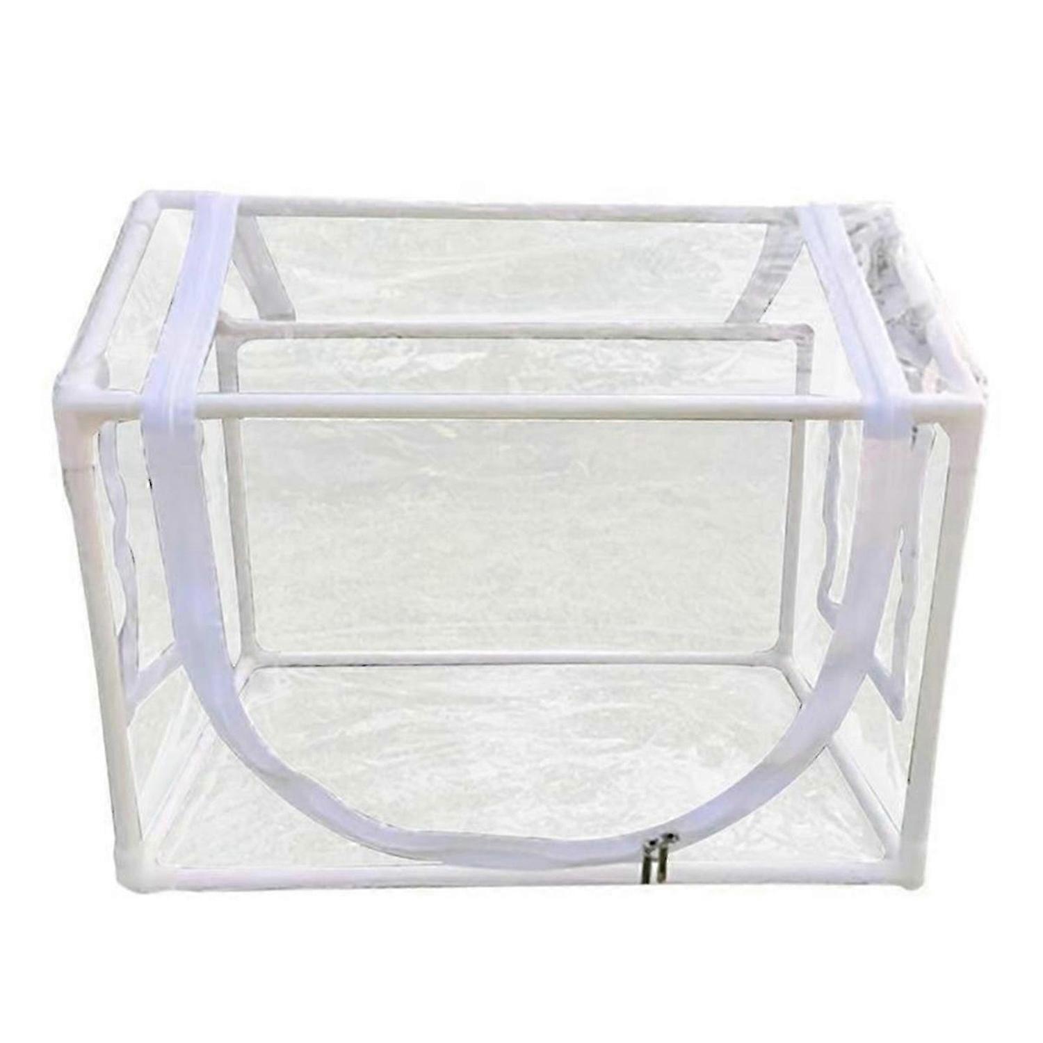 Portable Mini Greenhouse with parent PVC Cover, Roll-Up Front Door, and Easy Assembly for Indoo