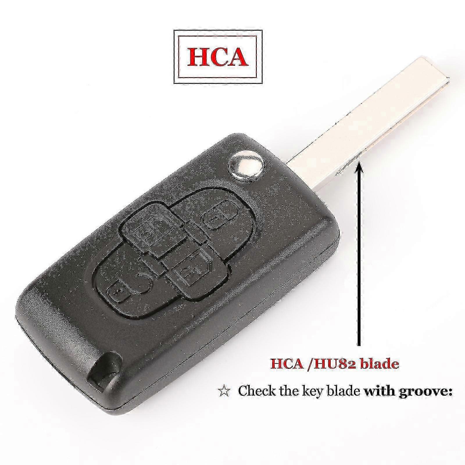 433mhz 4 Buttons Flip Floding Remote Key Fob Control For Peugeot 1007 For Citroen C8 Va2/hu82 Blade Ce0523 Yalo