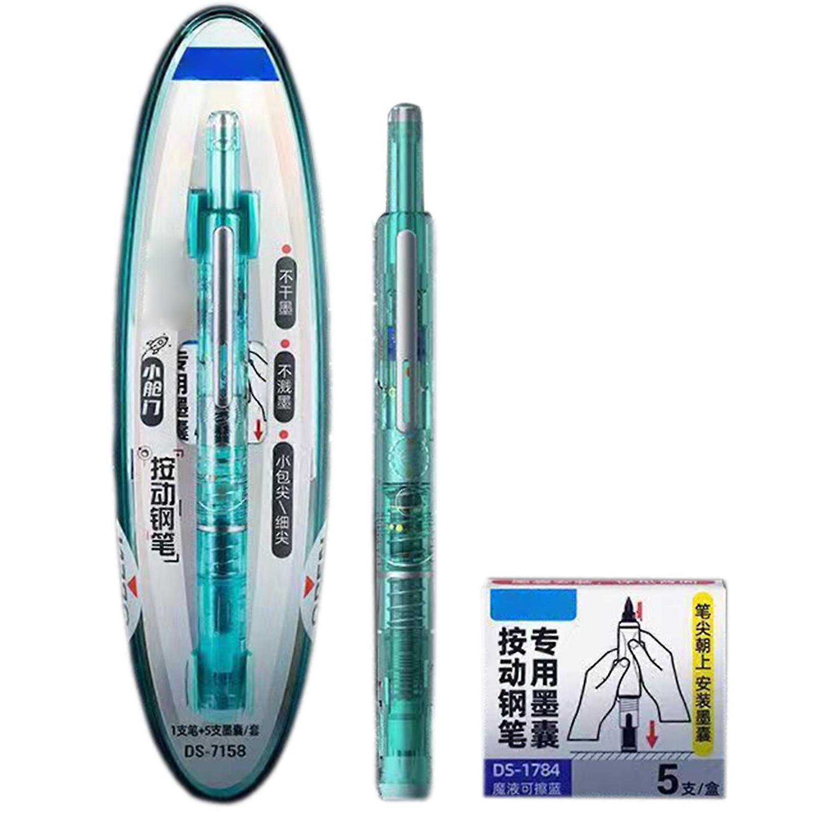 Retractable Fountain Pen for Calligraphy, Fine Nib Ink Pen for Writing, Sketching, and Journaling, Ideal for Students, School, and Office