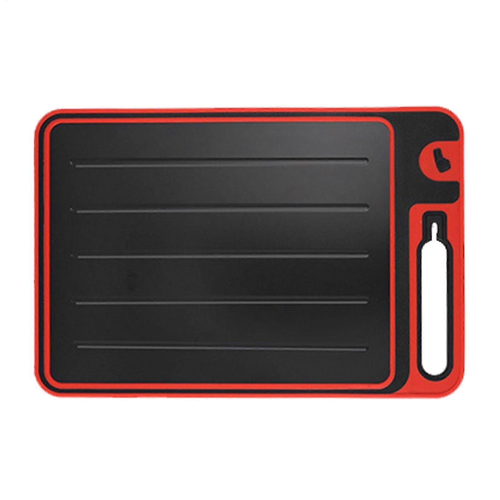 Defrosting Cutting Board with Built-in Chopping Board and Sharpener, Multipurpose Quick Defrost Tray for Meat and Food Prep