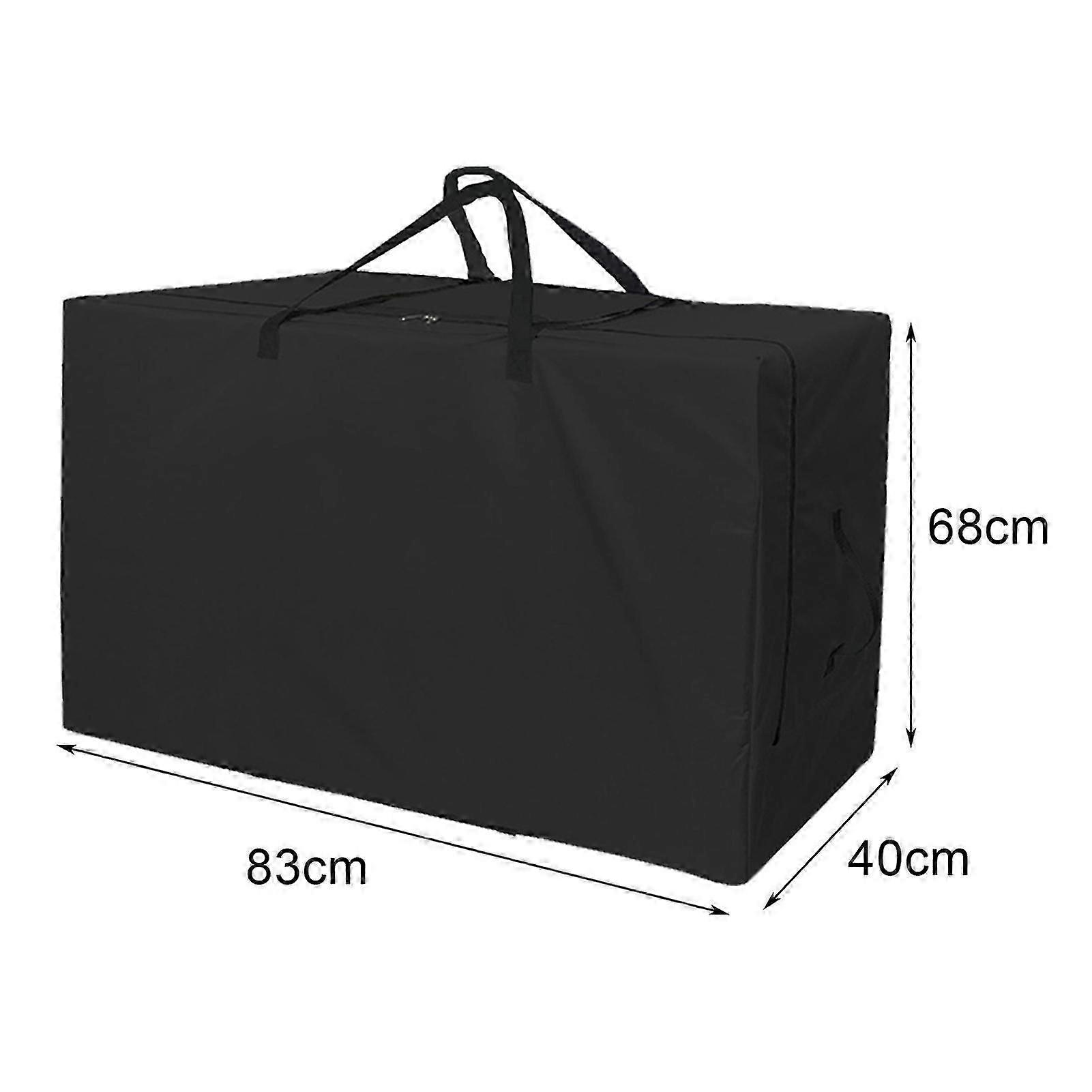 Folding Mattress Storage Bag Heavy Duty Waterproof Oxford Cloth Dust-proof Portable Handle Trifold Mattress Bedding Clothes Organizer Pouch Carry Case