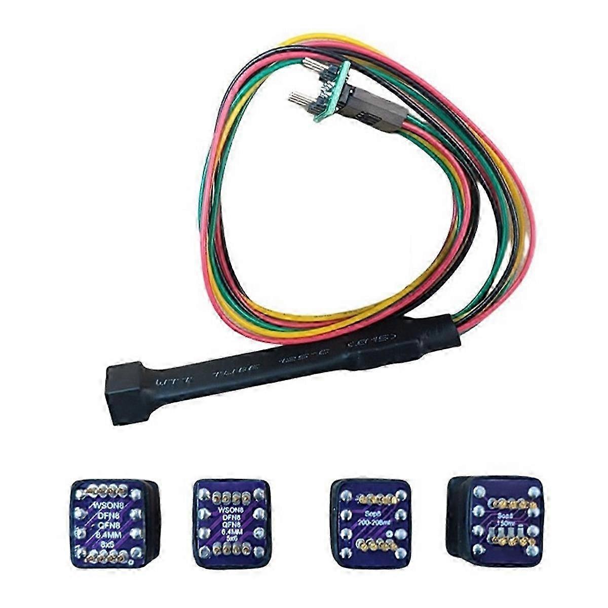 4-in-1 for Sop8 Wsonvson Chip Download Burn Write Probe Spring Needle Flash Eeprom Chip Burner Cable Edition 0701