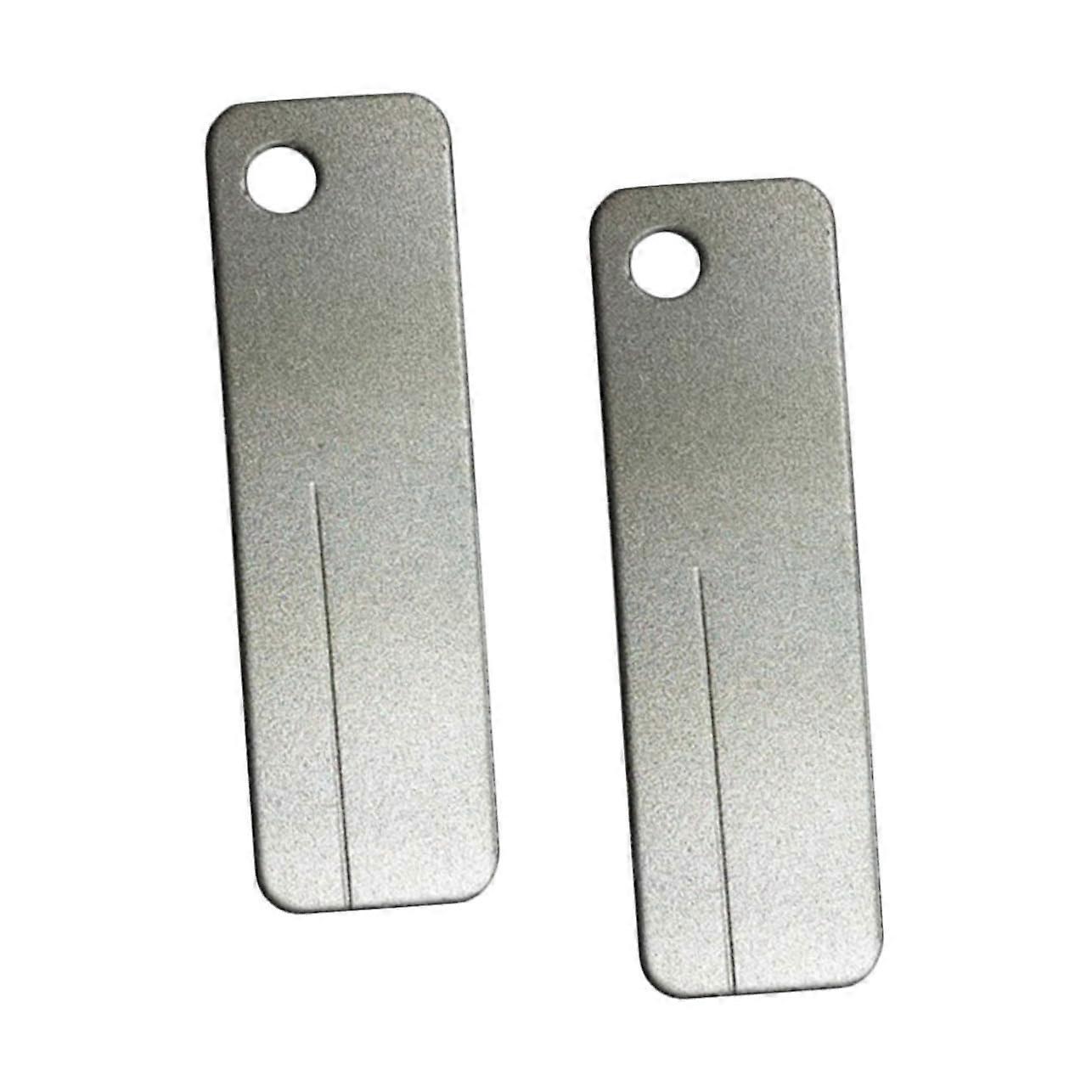 Pack of 2 Whetstone Sharpening Stone Holder Whetstones Honing Stone Whetstone Double Sided Sharpening Tool Diamond Silver