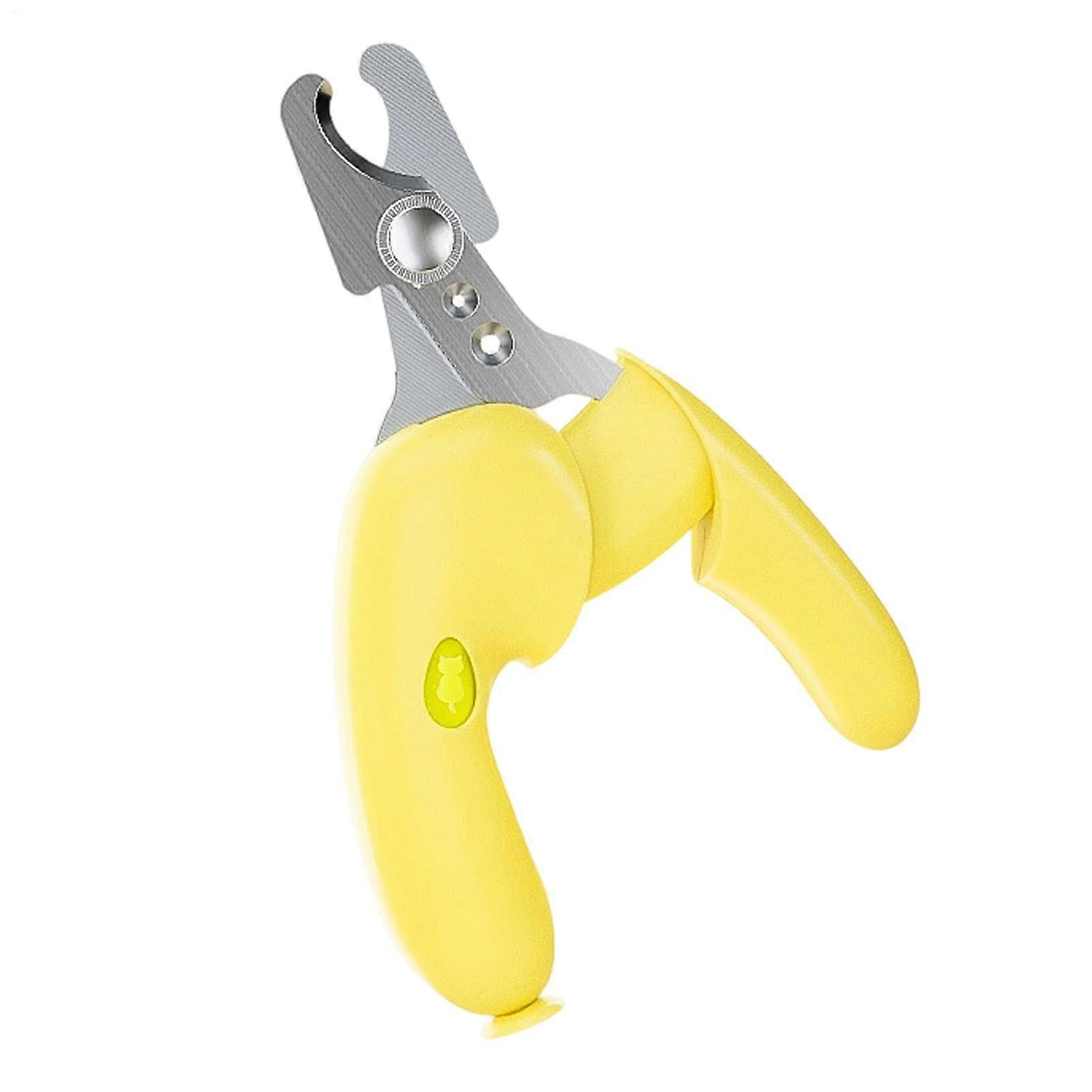 Claw Scissors for Cats  Nail Care Set with Trimmer and File, Ergonomic Tool, Yellow