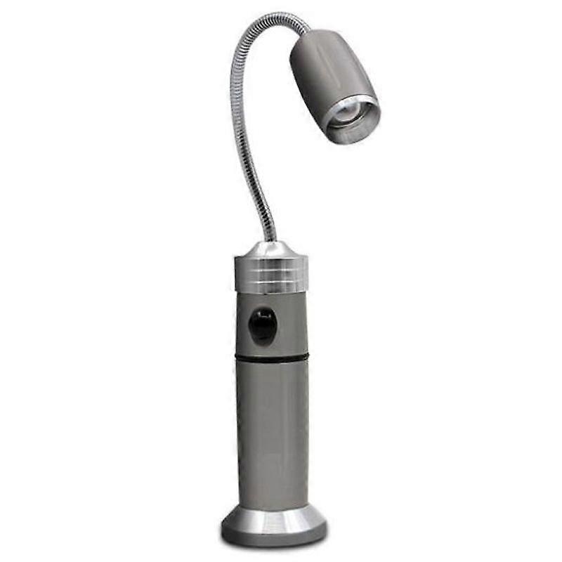 Multi-functional with Magnet Charging Rotary Zoom Turn Work Light Glare Flashlight, XPE Charging Section US Plug