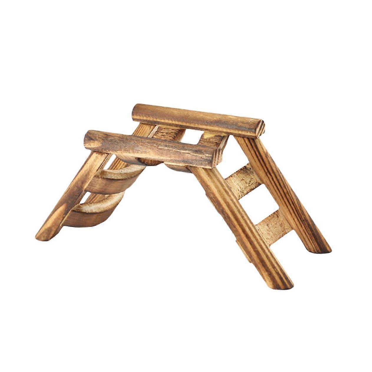 1 x Hamster Ladder Bridge Tortoise Toy Flexible Toy Rat Hideaway Pet Rodent Toy Small Animal Toy Mouse Ladder Ladder Hamster Toy Wooden