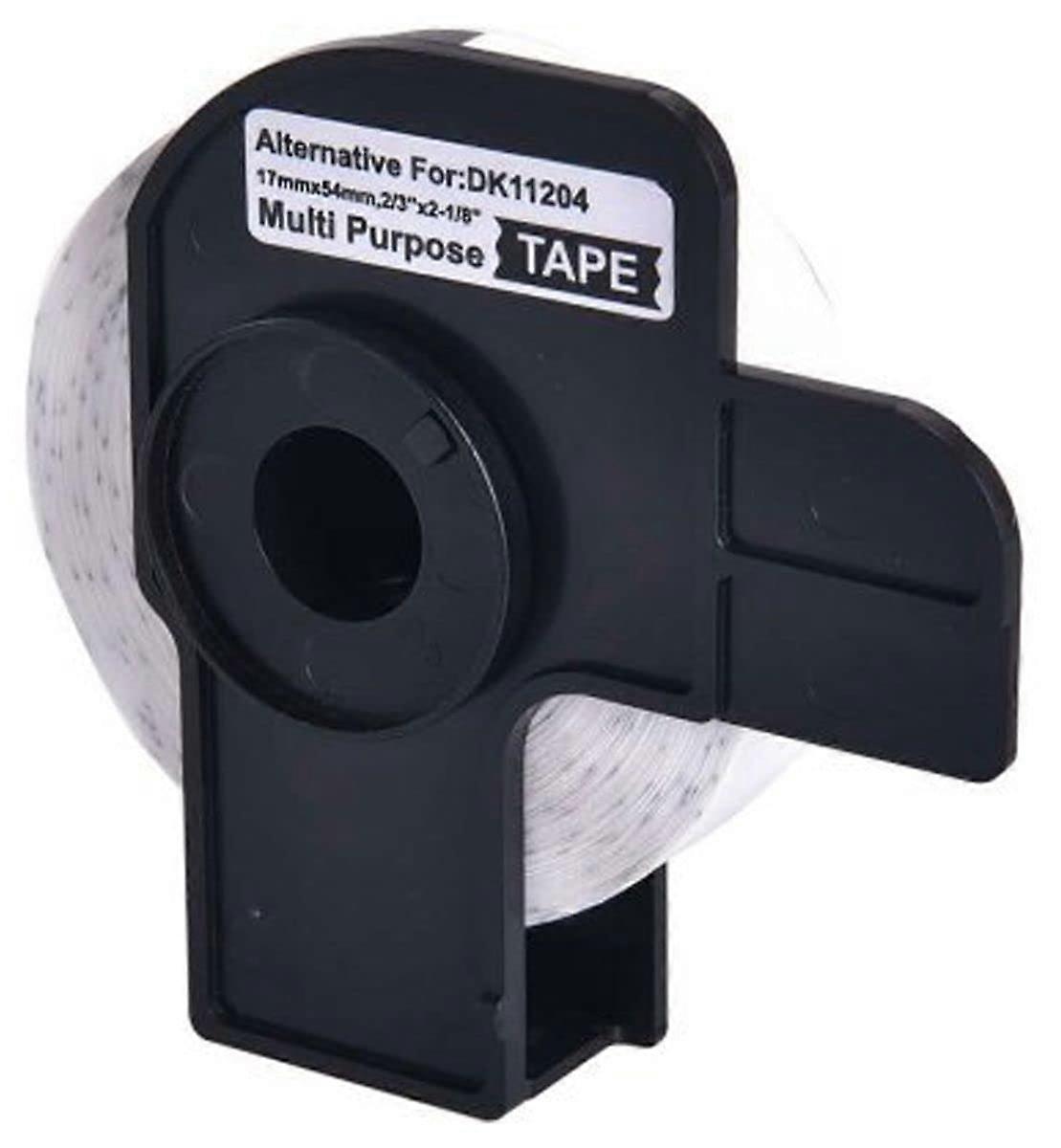 400 Labels Compatible with Brother DK11204 (17 mm x 54 mm) Black on White