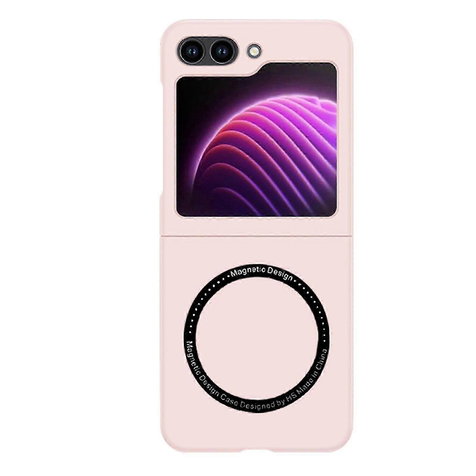 Z Flip 5 case, Slim Magnetic Case with Hard Bumper,Compatible with Magsafe Vehicle Mount,Screen Camera Protect Shockproof