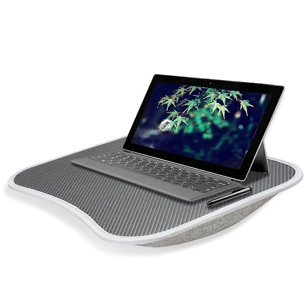 Lap Desk with Cushioned Pillow for Laptops - Portable Writing Tray for Office Work, for Home & Travel Use Without Handle