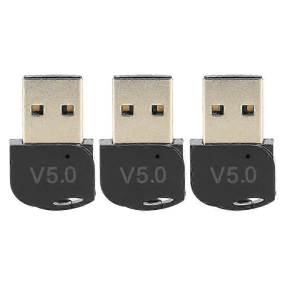 Compact 3-Pack Bluetooth USB Adapter - Low Energy Wireless Dual Mode for UK Devices