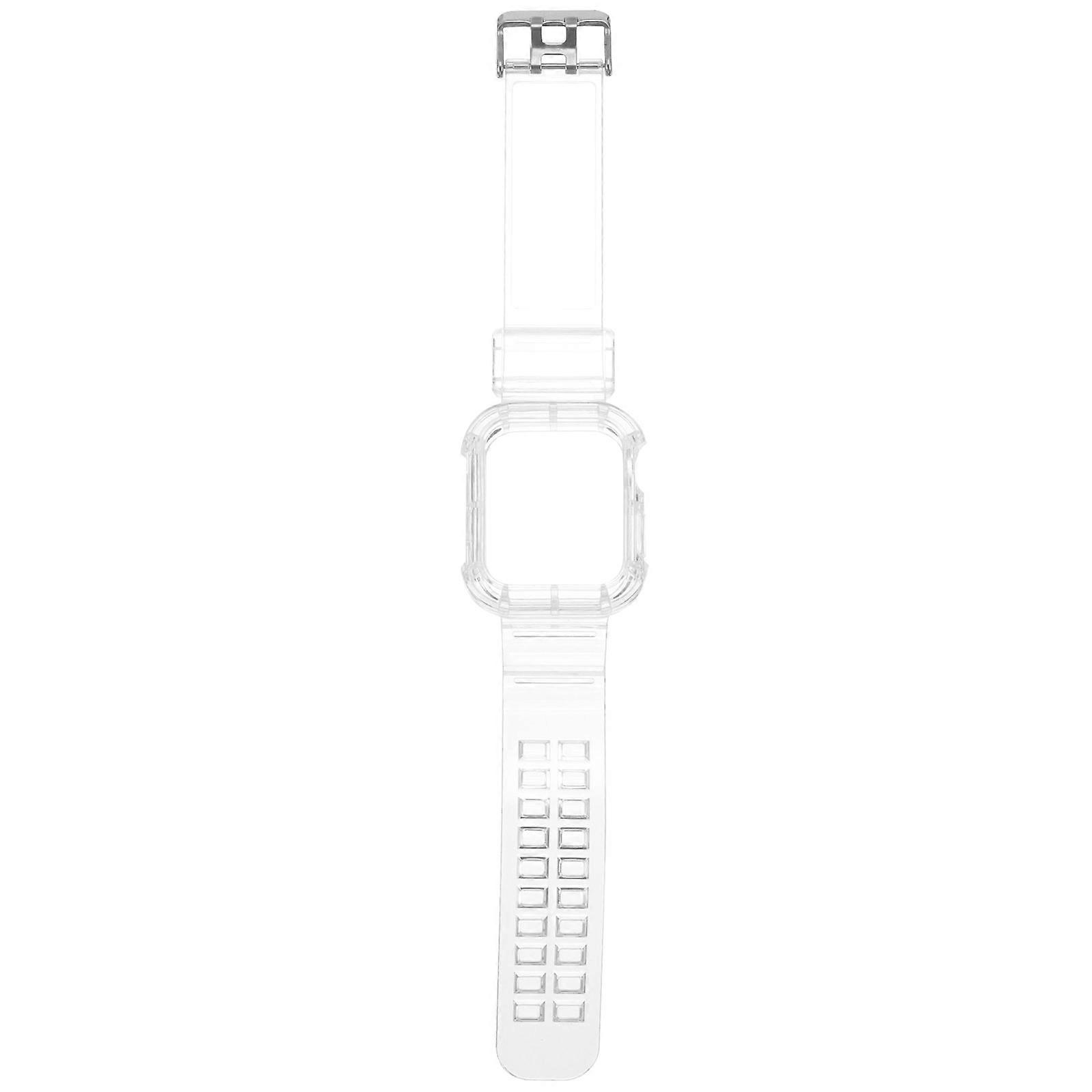 Clear TPU Watch Wristband Replacement Strap for Men's andWomen's Comfortable Fashionable Design 1.0 Size