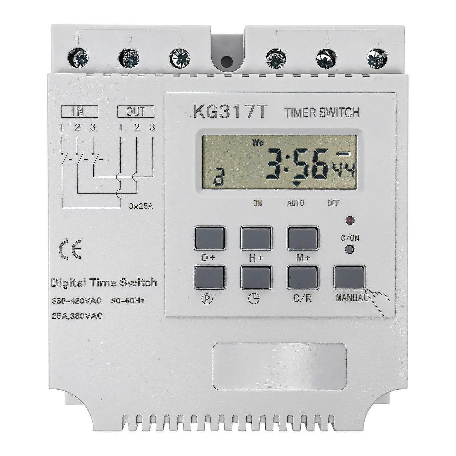 Time Relay Switch 380V Smart Digital Programmable 3Phase Timer Switch for Microcomputer Water Pump