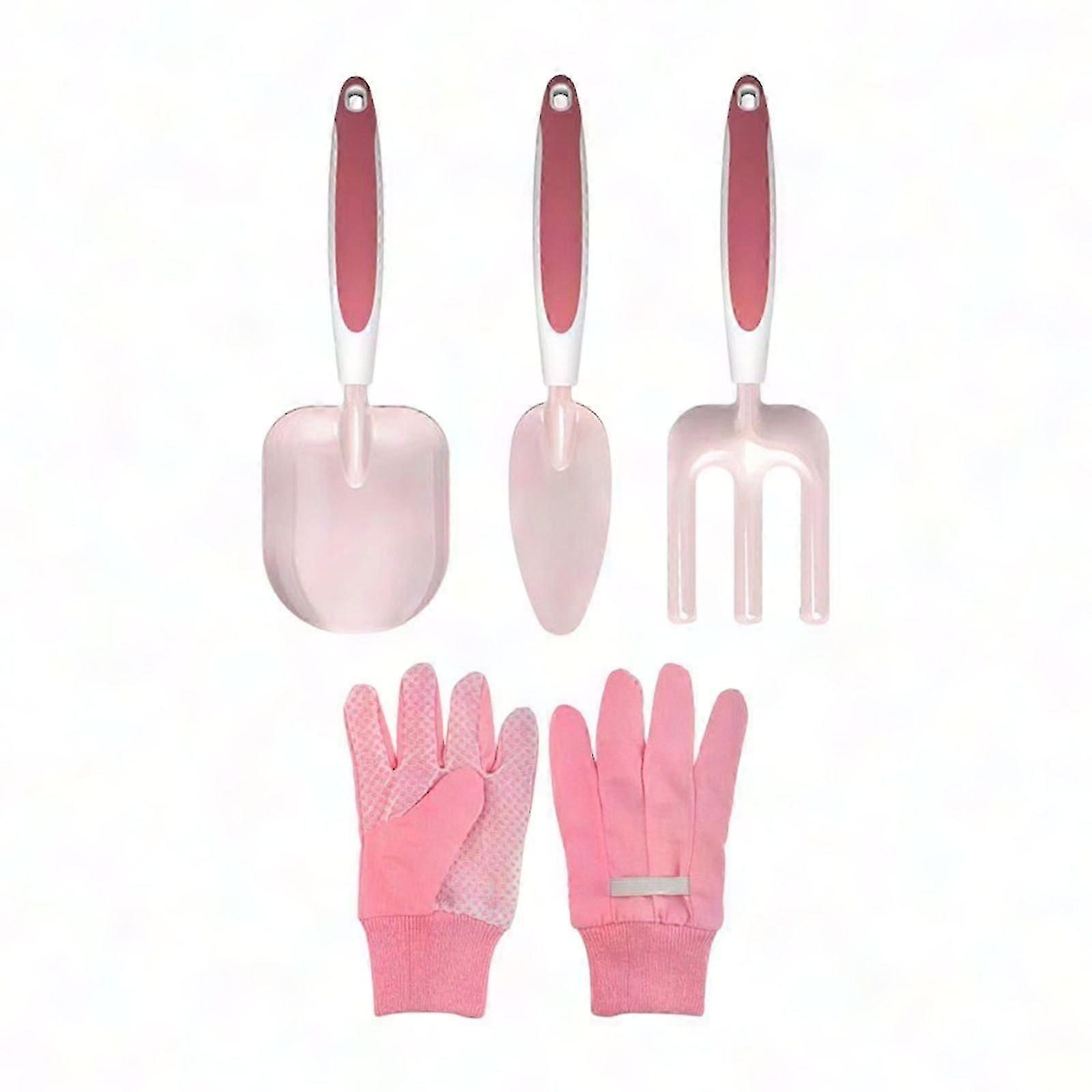 4 قطع مجموعة أدوات حديقة الاطفال مع قفازات