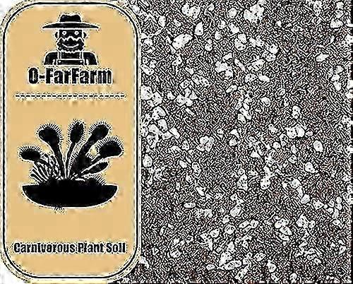 Carnivorous Plant Soil Mix 4qt, Sphagnum Peat Moss Perlite Mix 1:1 Ratio, Carnivorous Soil for Venus, Sundews, and Pitcher Plants1qt
