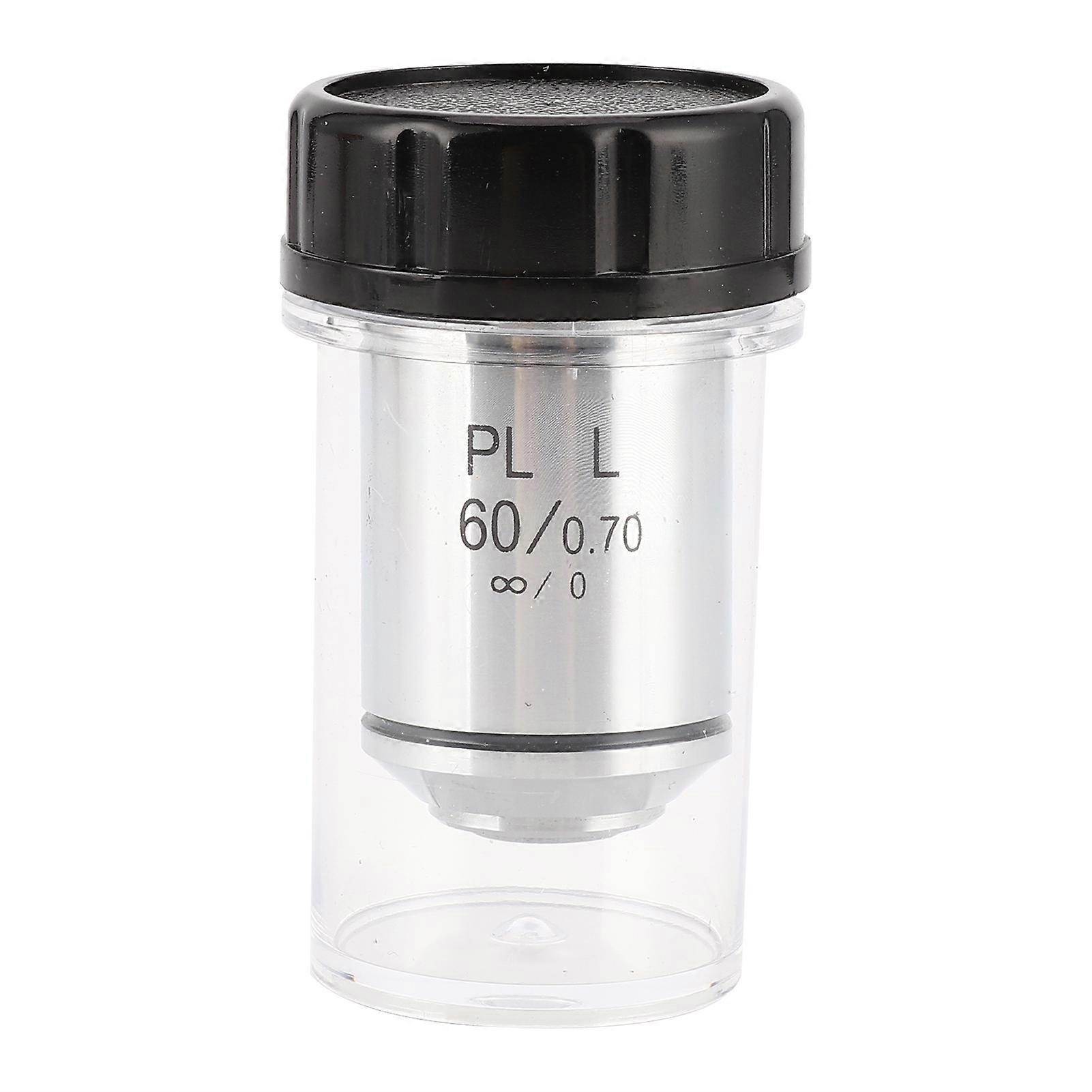 KP-60X PL60X Achromatic Objective Lens Metallurgical Microscope Accessory Components