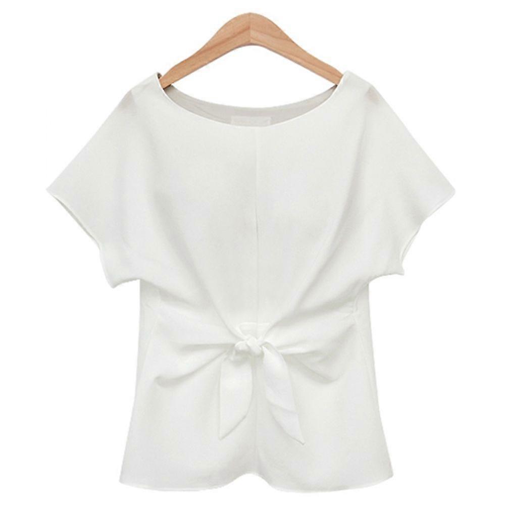 الشيفون تي شيرت Bowknot الدانتيل المتابعة