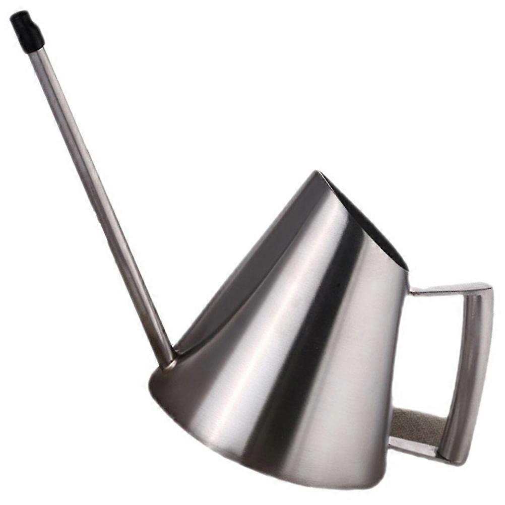 Stainless Steel Watering Can with Long Spout for Garden Pots – Durable Metal Design for Easy Watering