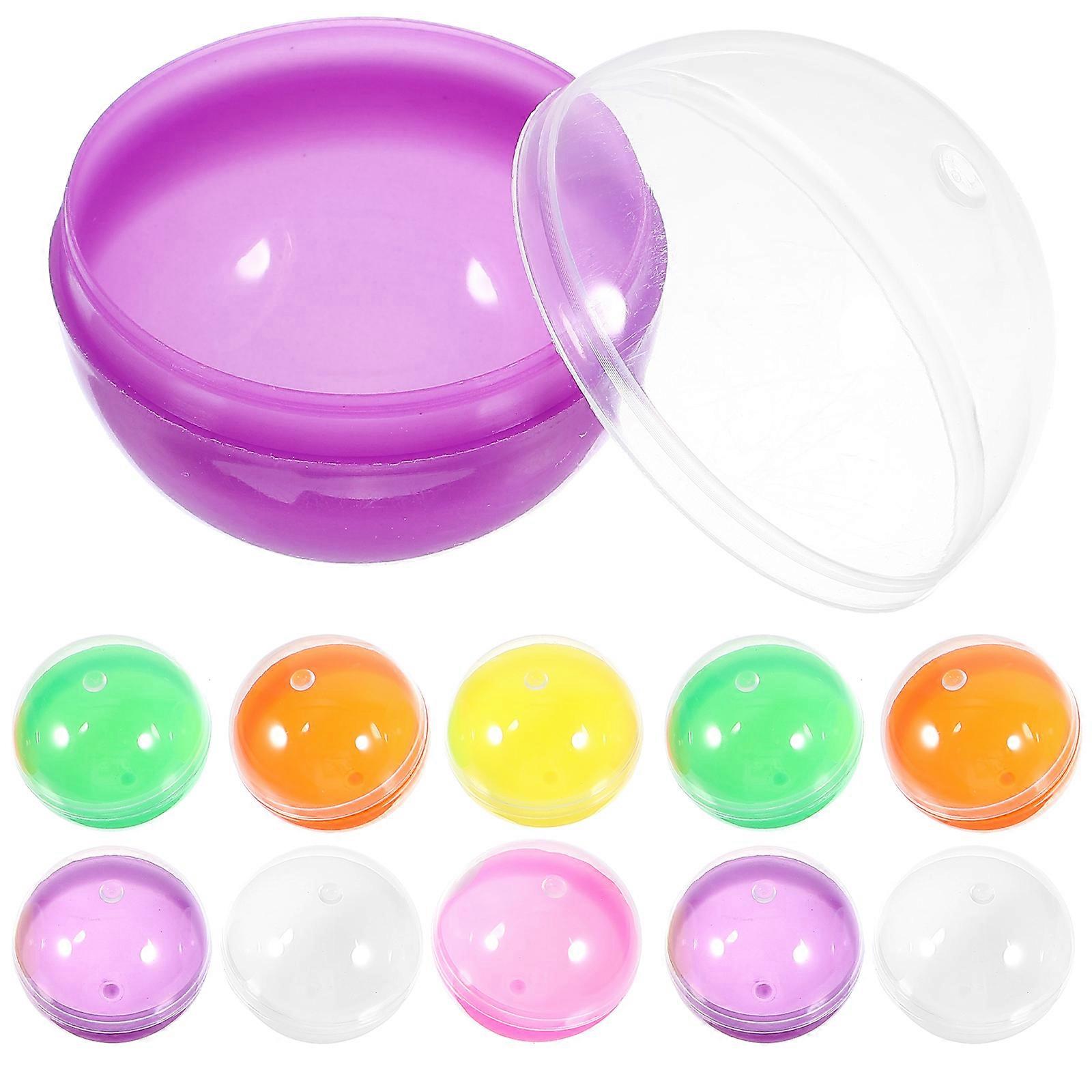 Plastic Reusable Capsules Small Plastic Balls Candy 50Pcs
