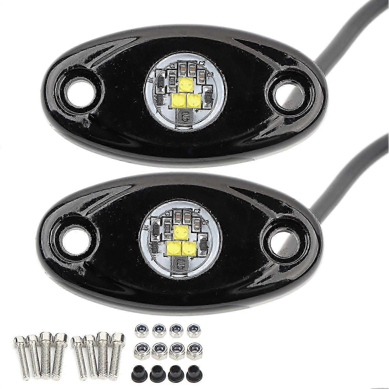2pcs 9W LED Underbody Light Atmosphere Ambient Lamp Decoration for Vehicle