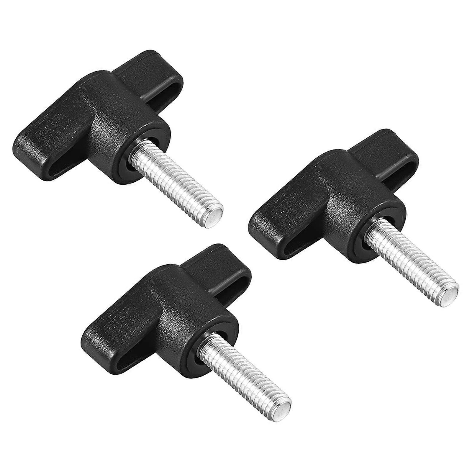 M6 x 20 mm Threaded Clamping Handle x 3 Pieces Tshaped Screw Knob Hand Grips Replacement