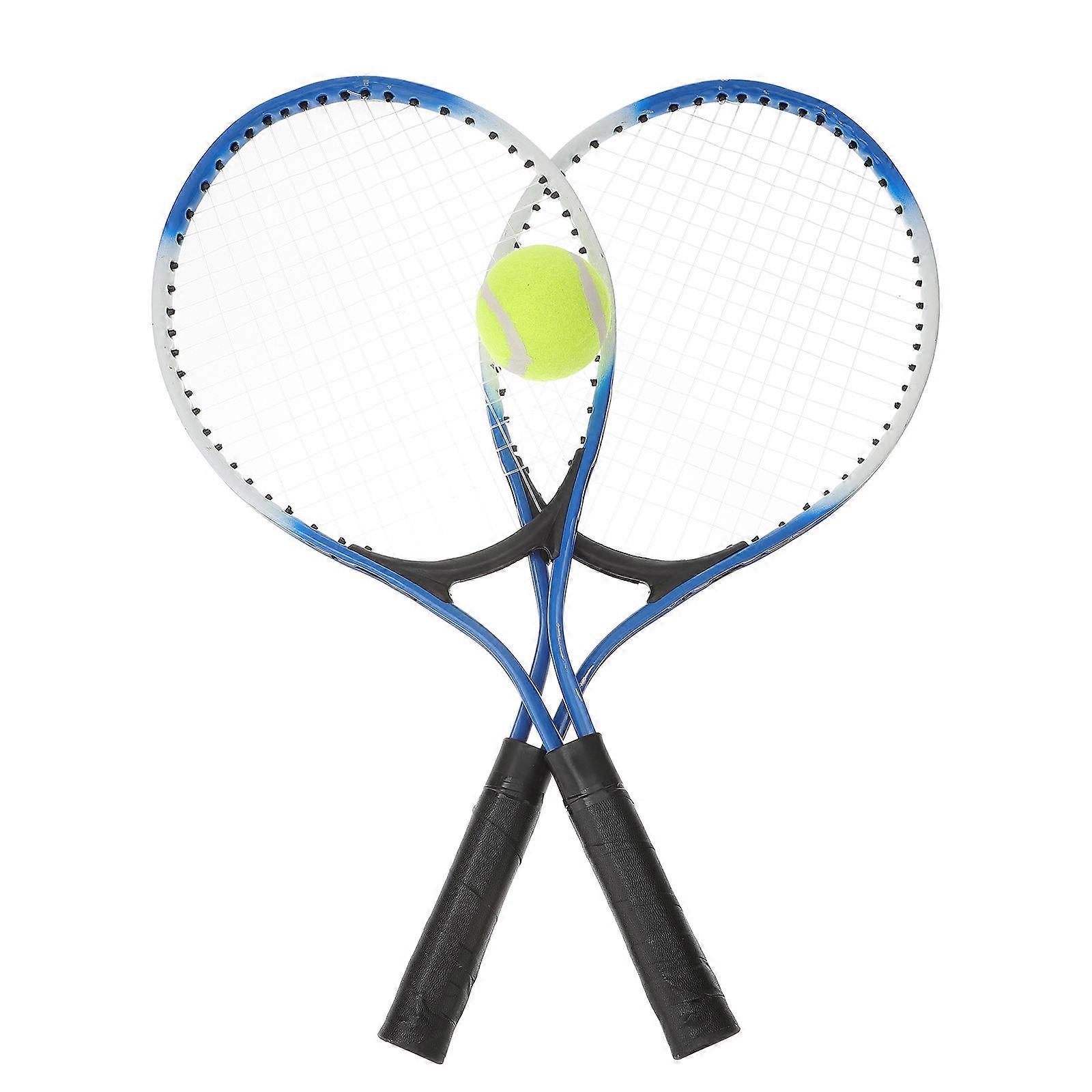 Mini Alloy Tennis Racket for Kids Playing 1Set Black Parent-Child Sports Toy