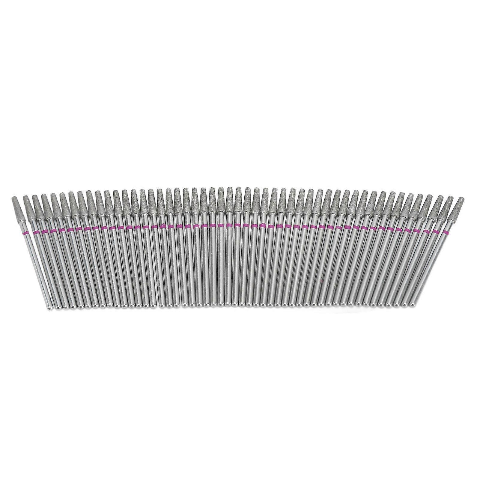50pcs Nail Drill Corn Bits Set Nail Glue Removing Professional Accessory Cuticle Remover Bits Set for Manicure Pedicure