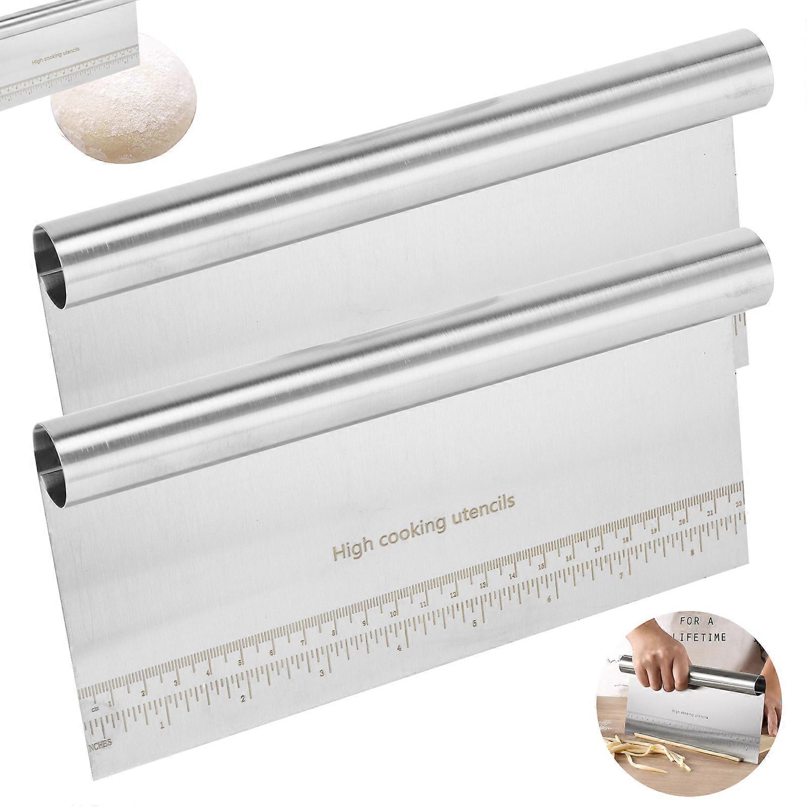 Stainless Steel Scraper Dough Cutter 22cm 2pcs