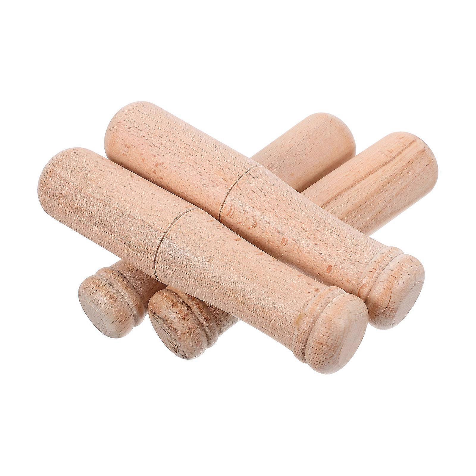 Handheld Wooden Pestle Set for Kitchen Garlic Crusher, & Juicing Tools, Easy to Clean Manual Muddler for Crushing & Grinding Tasks
