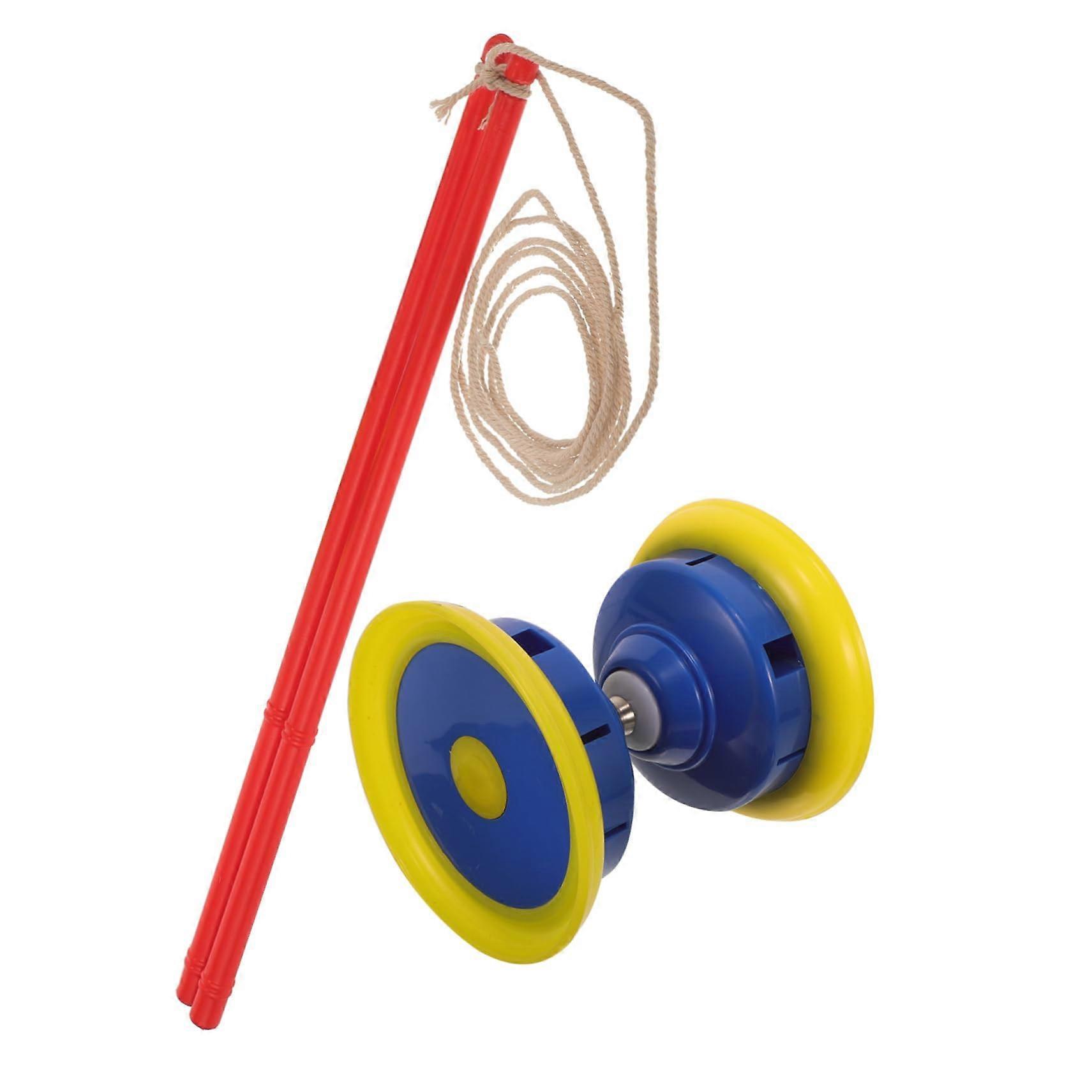 Triple Bearing Diabolo for Beginners with Sturdy Handsticks and Random Color Options for Fitness and Entertainment