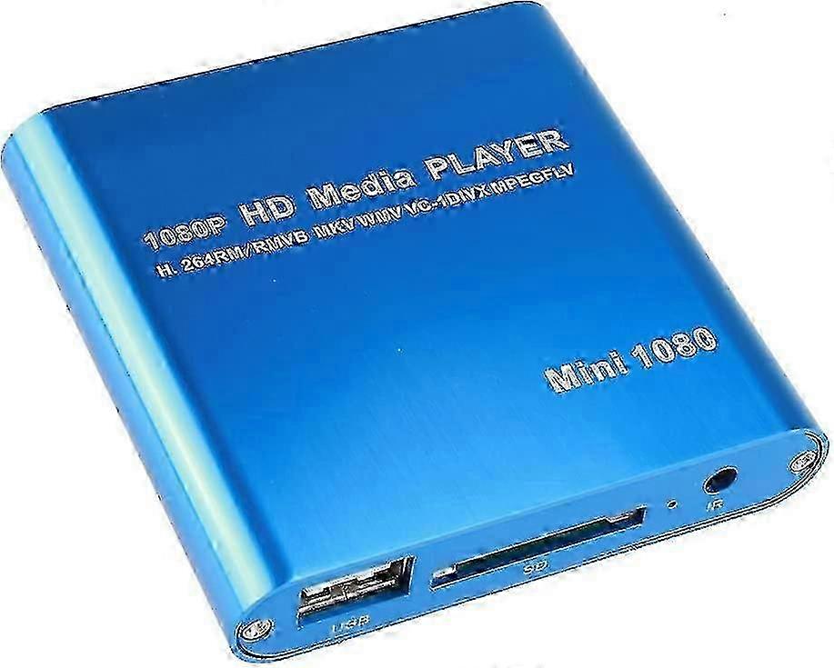 AGPtEK Mini 1080P Full HD Digital Media Player - HDMI Compatible Media Hub for MKV, RM-SD, USB HDD Playback