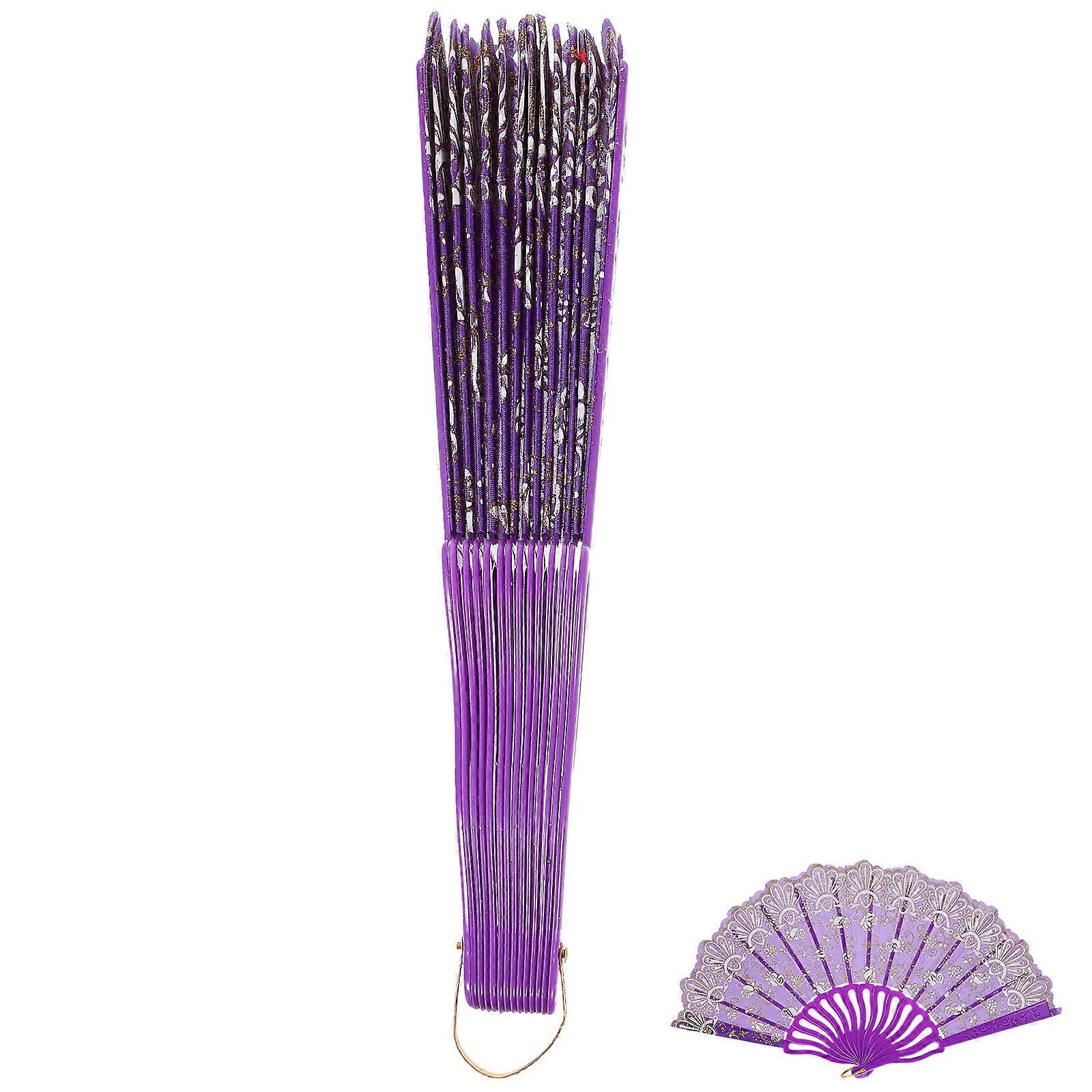 Antique Decorative Folding Fan Dressing Up Hand Folding Fan Stage Performance Hand Fan