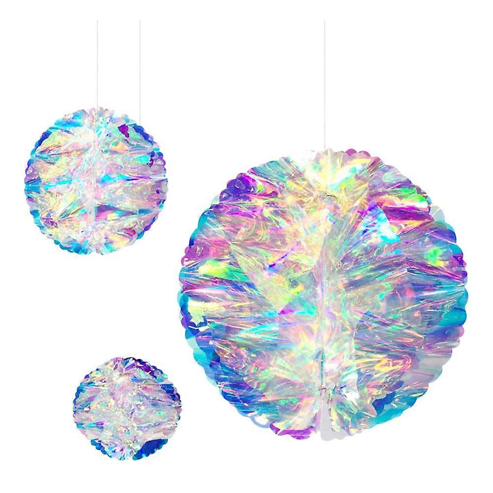 3Pcs Birthday Party Decorative Pendants Colorful Adornments Layout Props