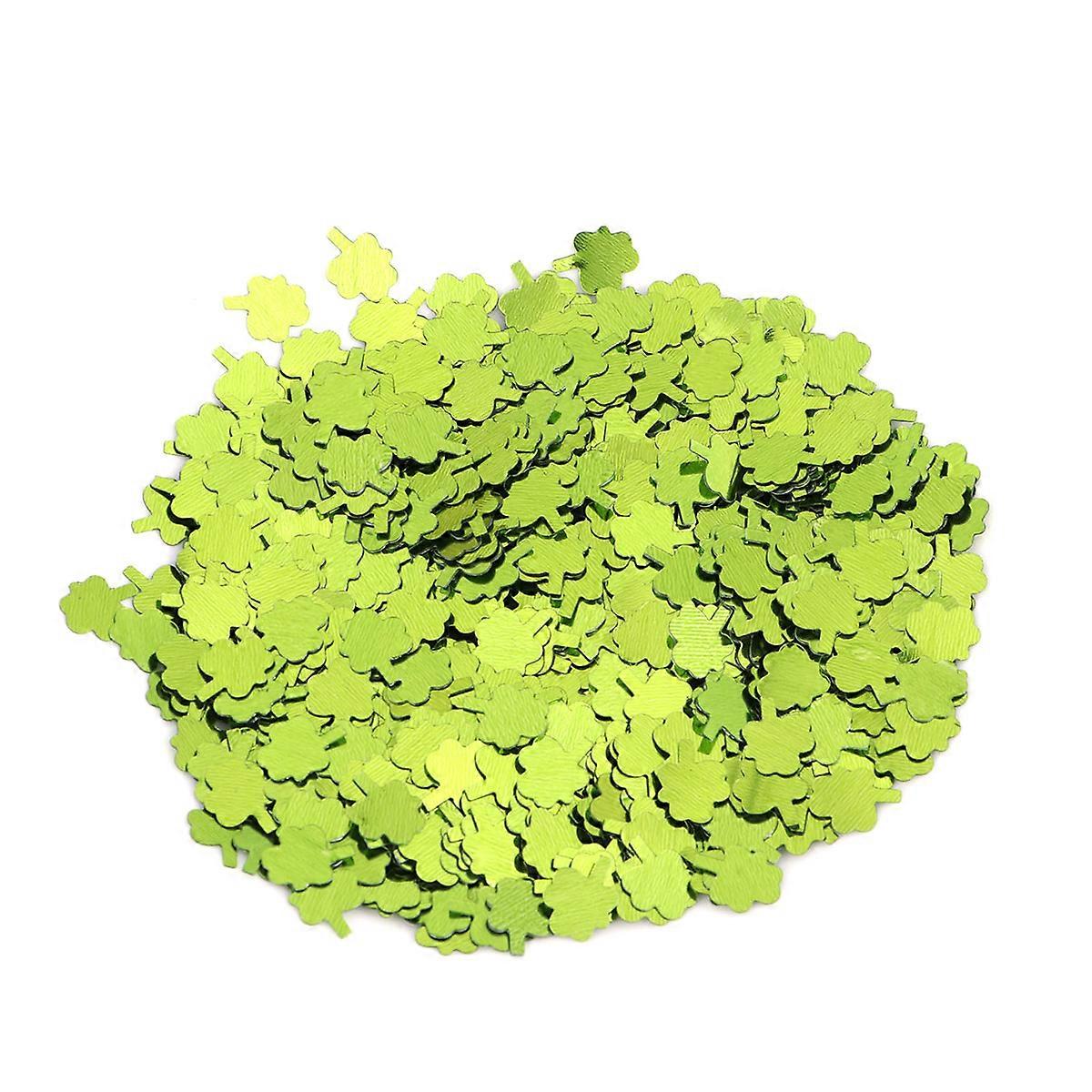 Green Resin Confetti for Party Decoration Create Festive Atmosphere Perfect for St. Patrick's Day 15g
