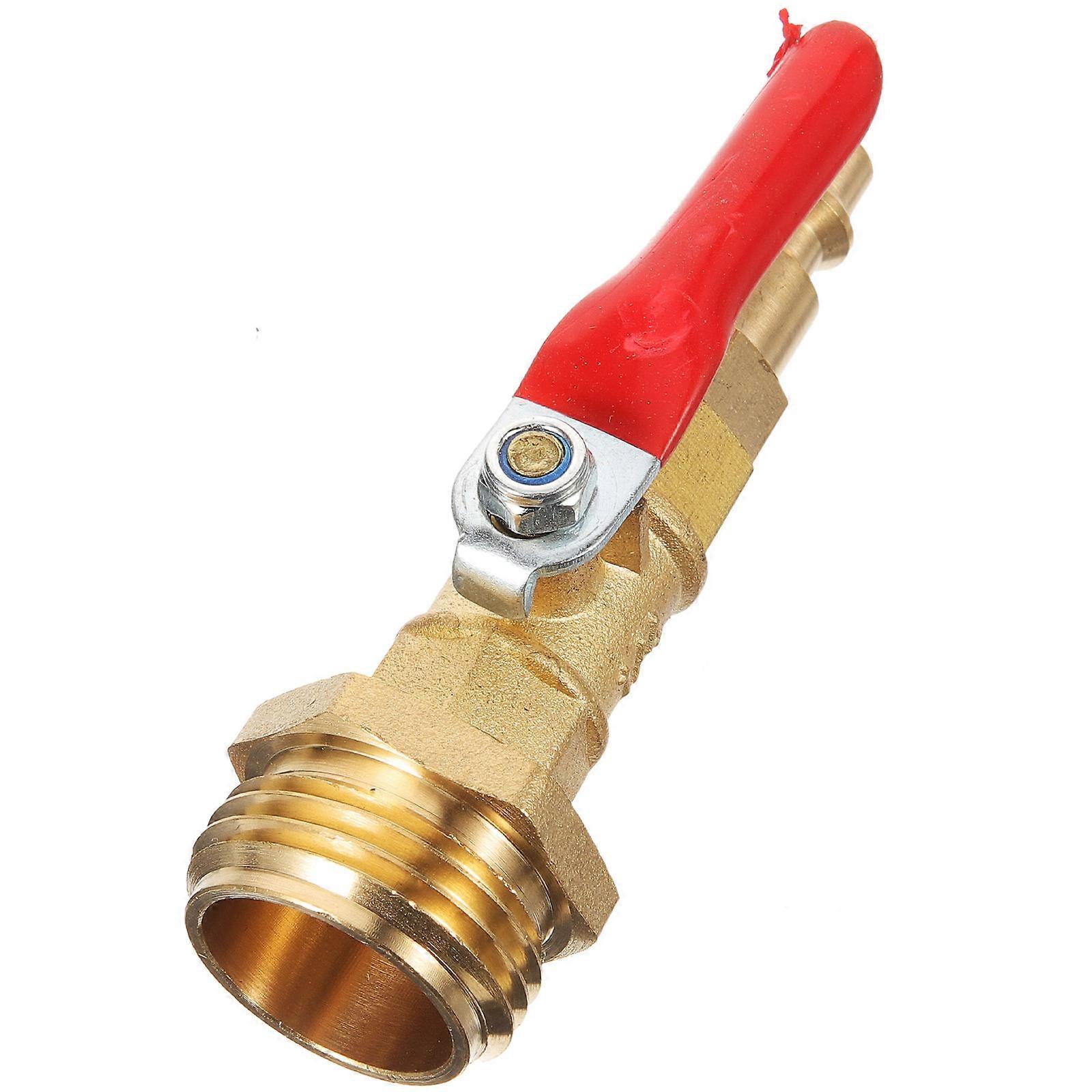 Water Flow Control Adapter RV Blowout Adaptor Brass Construction Easy Installation Outdoor Irrigation 1Set