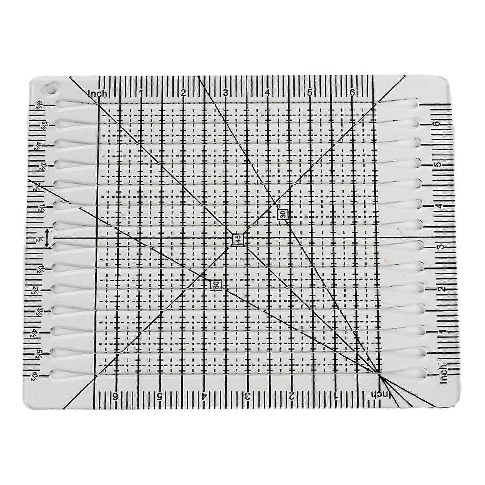 Strip Savvy Square Up Quilting Ruler - Clear Slotted Patchwork Tool for DIY Crafting