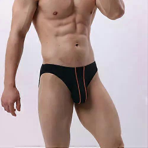 Mens Brief Underwear Jacquard Ice Silk Mesh Breath Comfort Elastic Sports Panties Youth Low Waist U Convex Pouch Underants