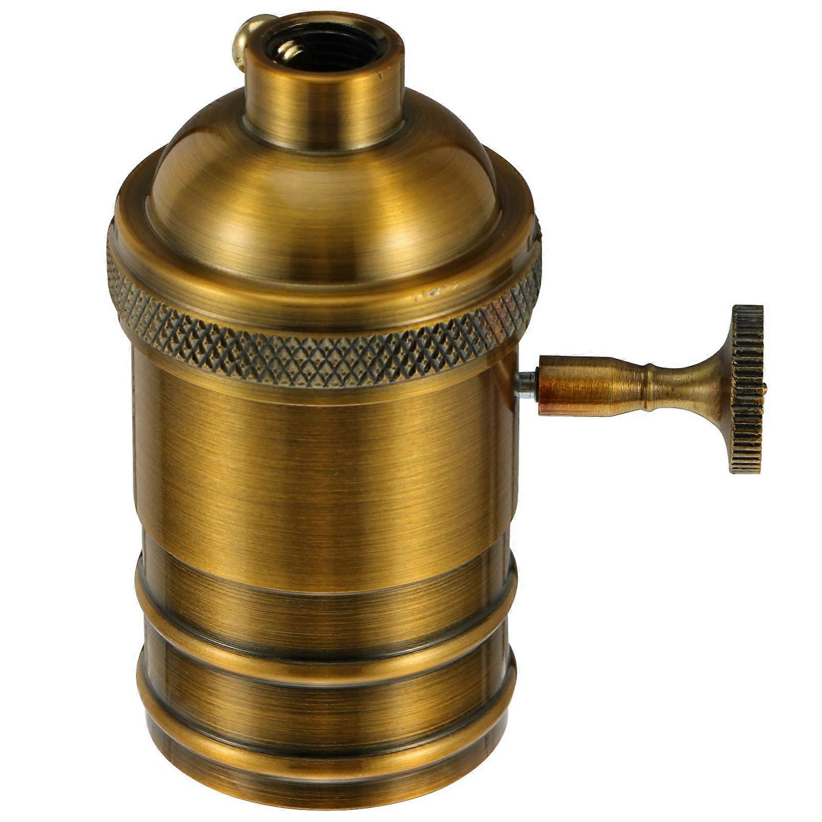Retro Pendant Light Lamp Holder Base, Heat Resistant Light Socket for Dining Room, Adjustable, E26 Compatible, Metal Design