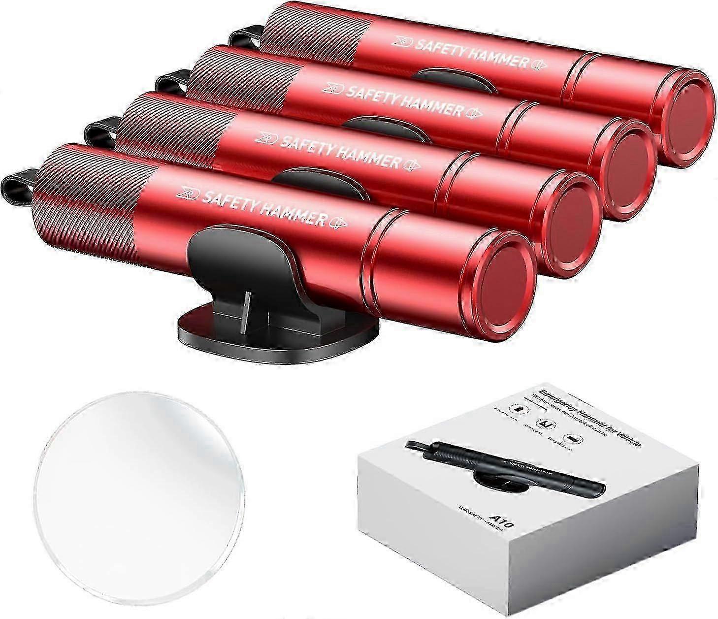 Window Breaker Seatbelt Cutter Pack of 4 - Emergency Car Safety Hammer