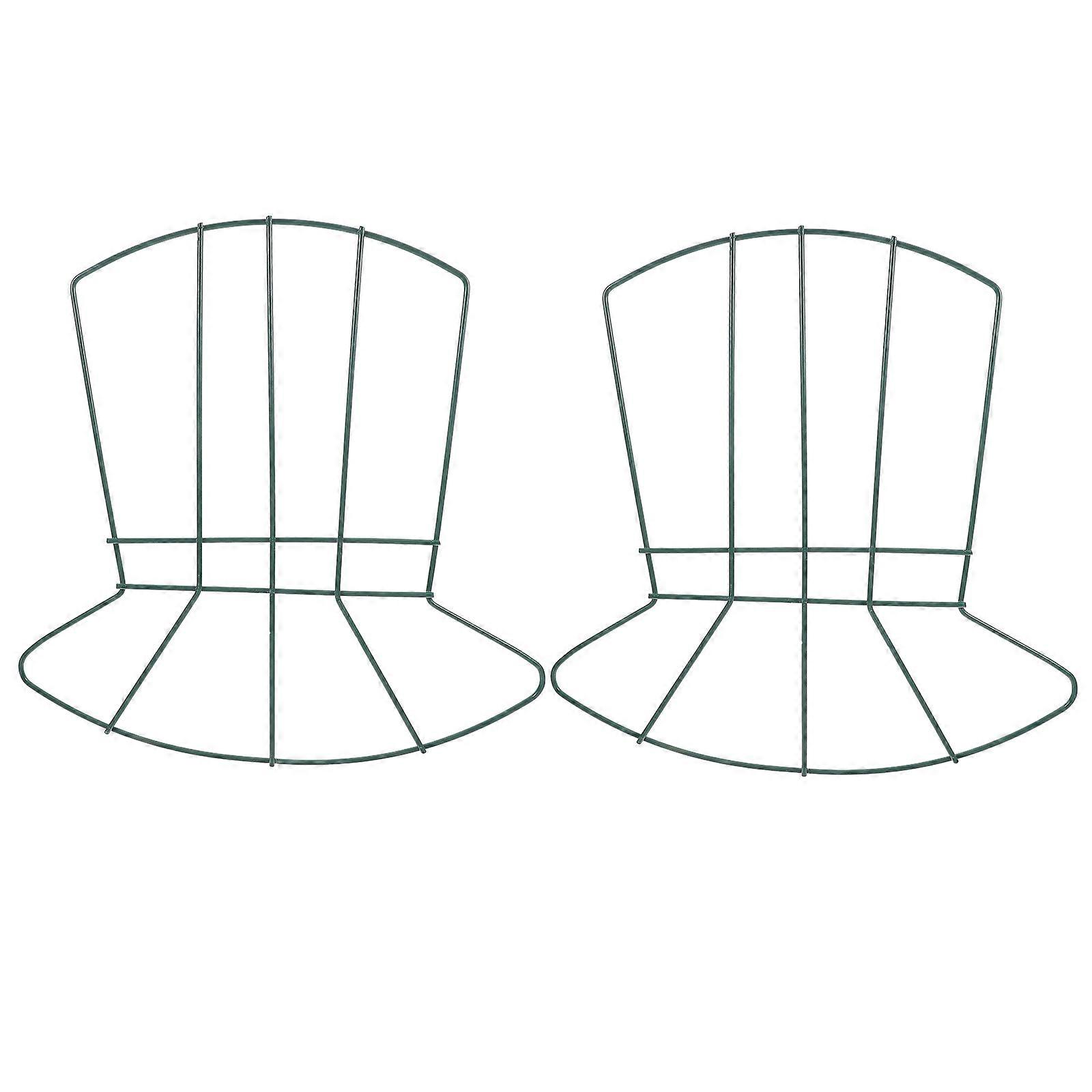 2Pcs Metal Wreath Frame DIY Hat Shaped Wire Garland Frame Crafts