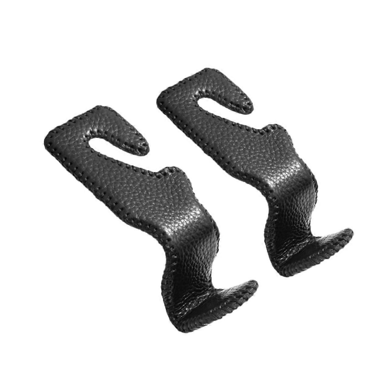 Car Headrest Hooks 2-Pack Durable Rustproof Easy Installation for Handbags and Clothes Compatible with Most Vehicles
