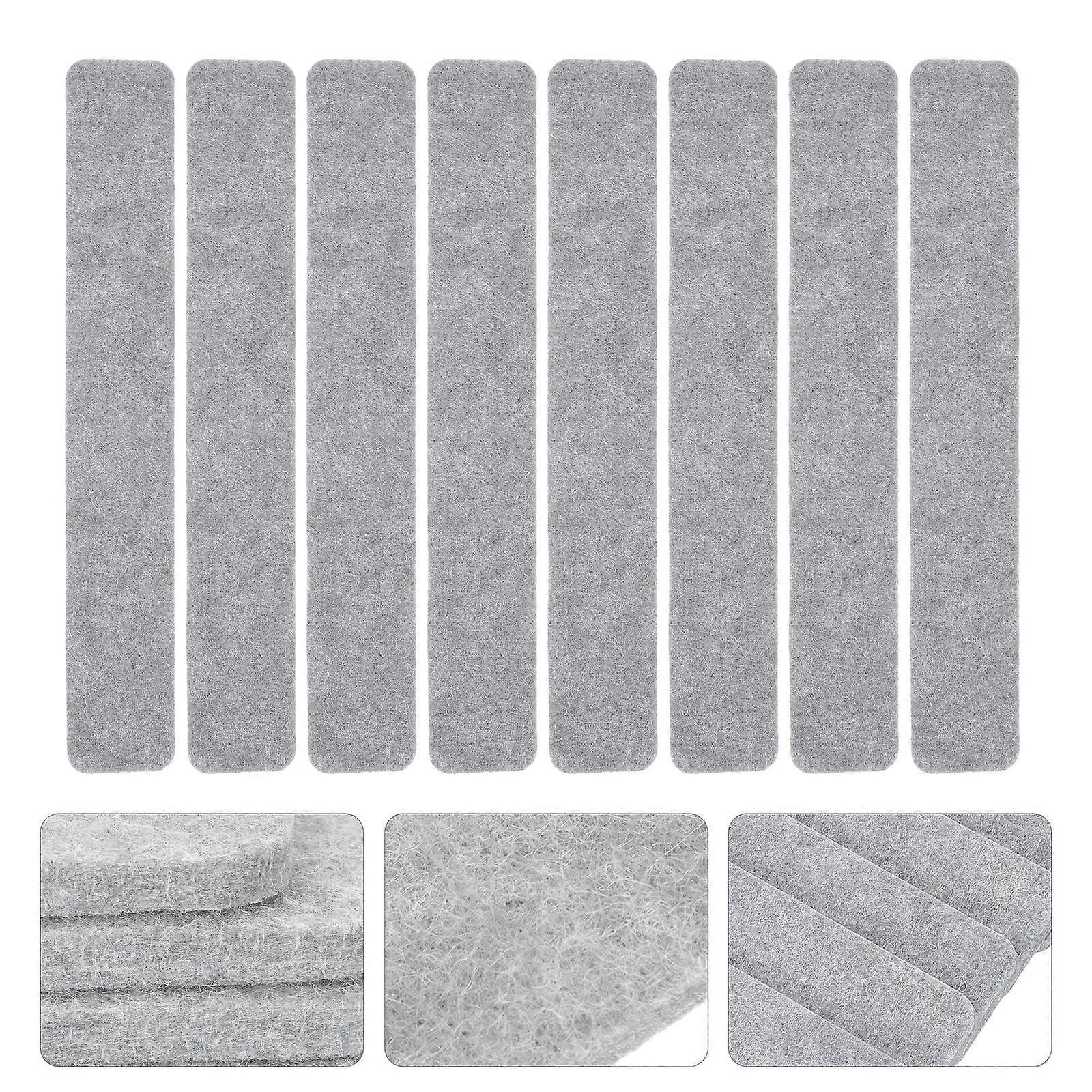 6pcs Self-Adhesive Felt Memo Strip Felt Bulletin Board for Wall Soft Memo Notice Board for Notes and Photos for Office Home Classroom Decoration