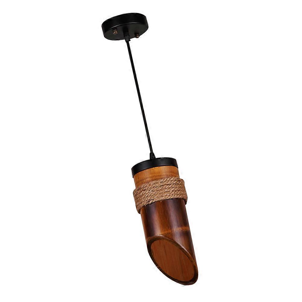 Bamboo Tube Lamp Decorative Ceiling Light Rural Style Home Hotel Cafe Restaurant 26x10cm 1Pack