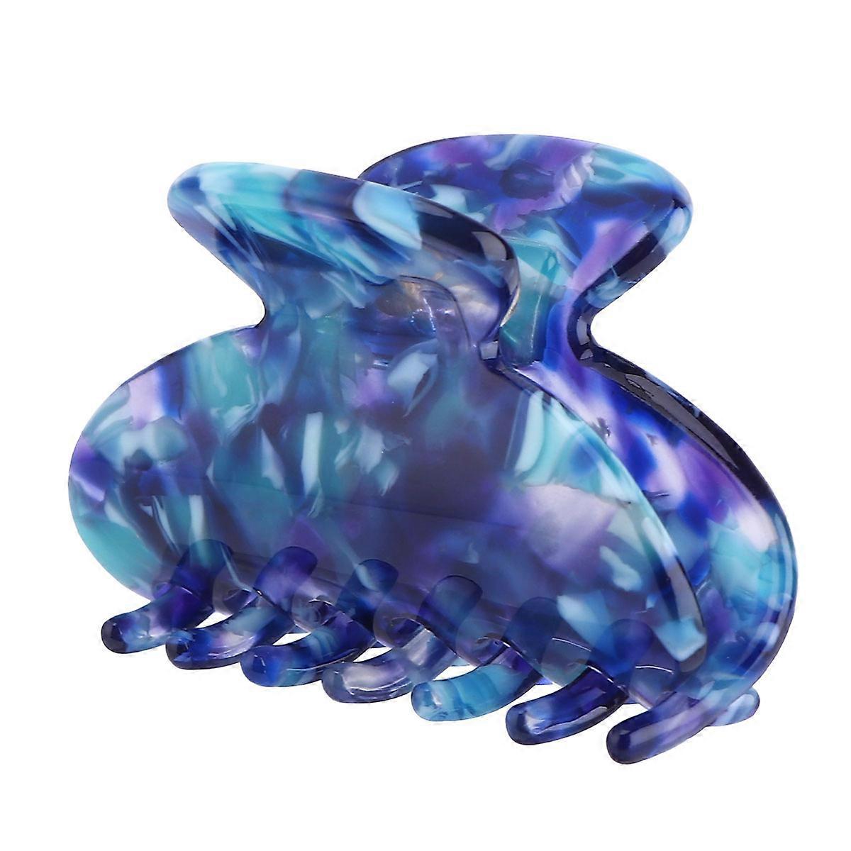 Multi Color Durable Acetate Hair Claw Clips for Everyday Use Perfect for Thick Thin Curly Straight Hair 3 Count