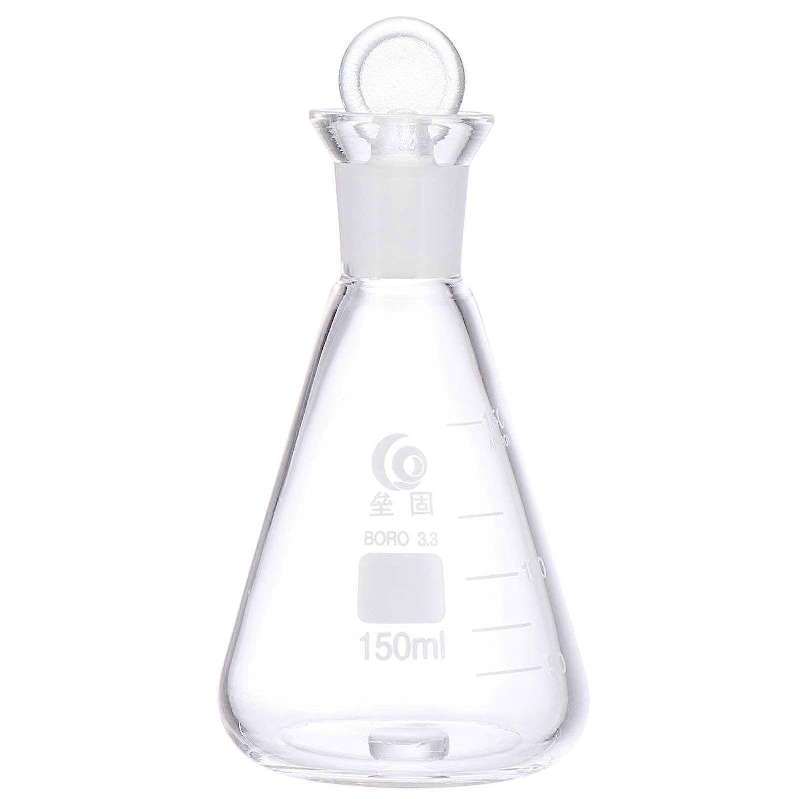 Glass Conical Flask For Chemistry Education Research Accurate Measurement Lab Accessory 1Pcs