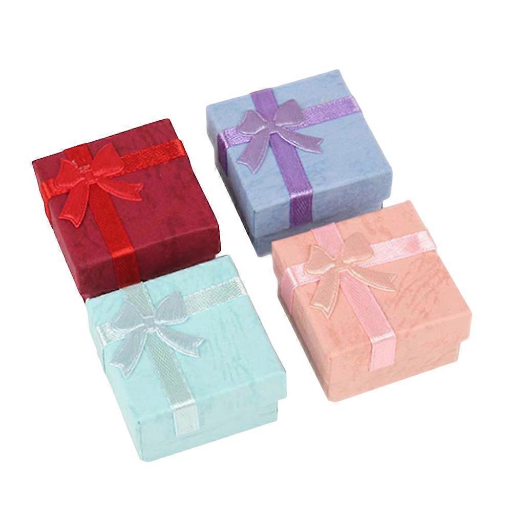Durable Assorted Color Jewelry Box for Gift Packing with Luxury Design Great for Weddings and Anniversaries 24pcs