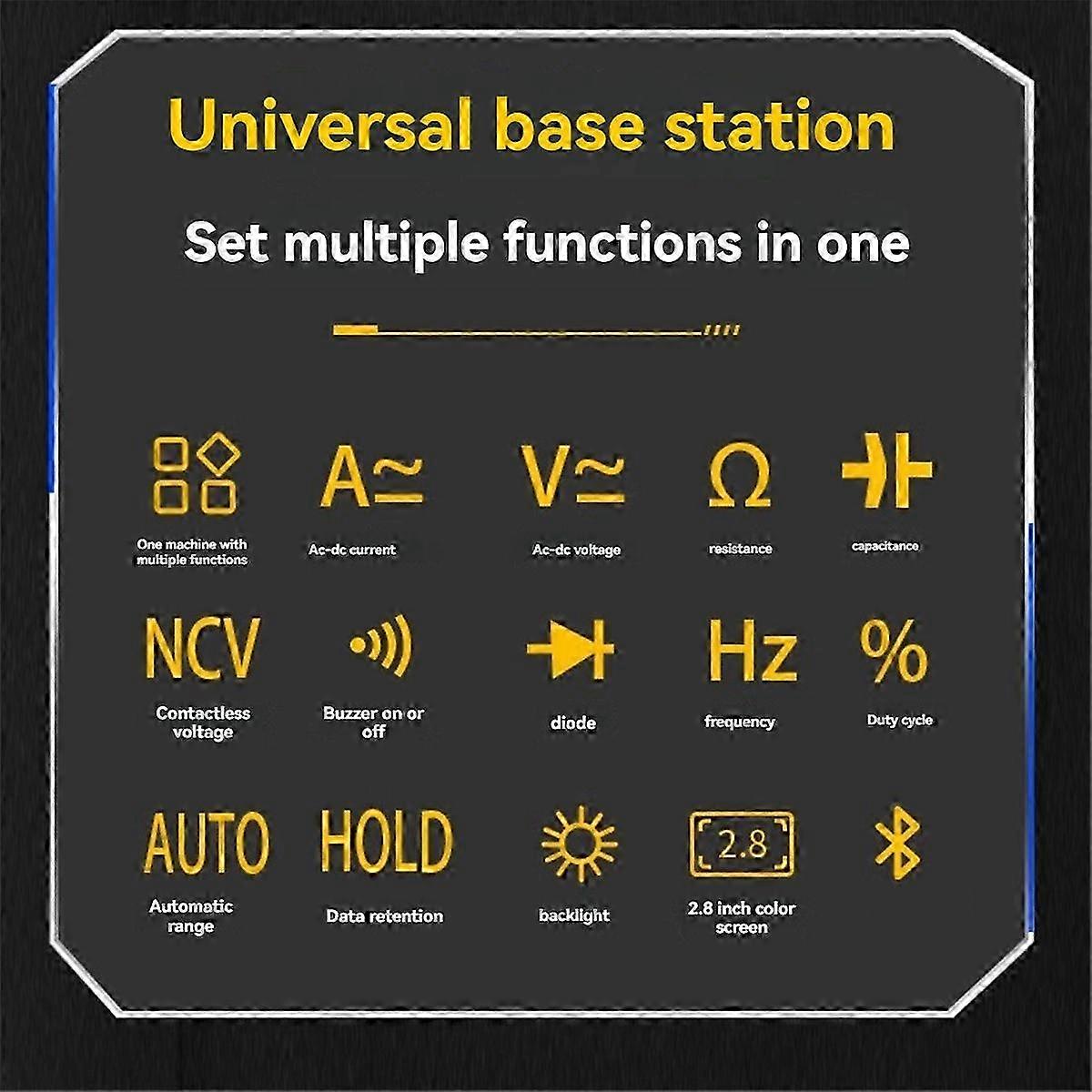 Cms101 1000a Current Clamp Ammeter Digital Oscilloscope With Bluetooth Recorder Multifunction Tester