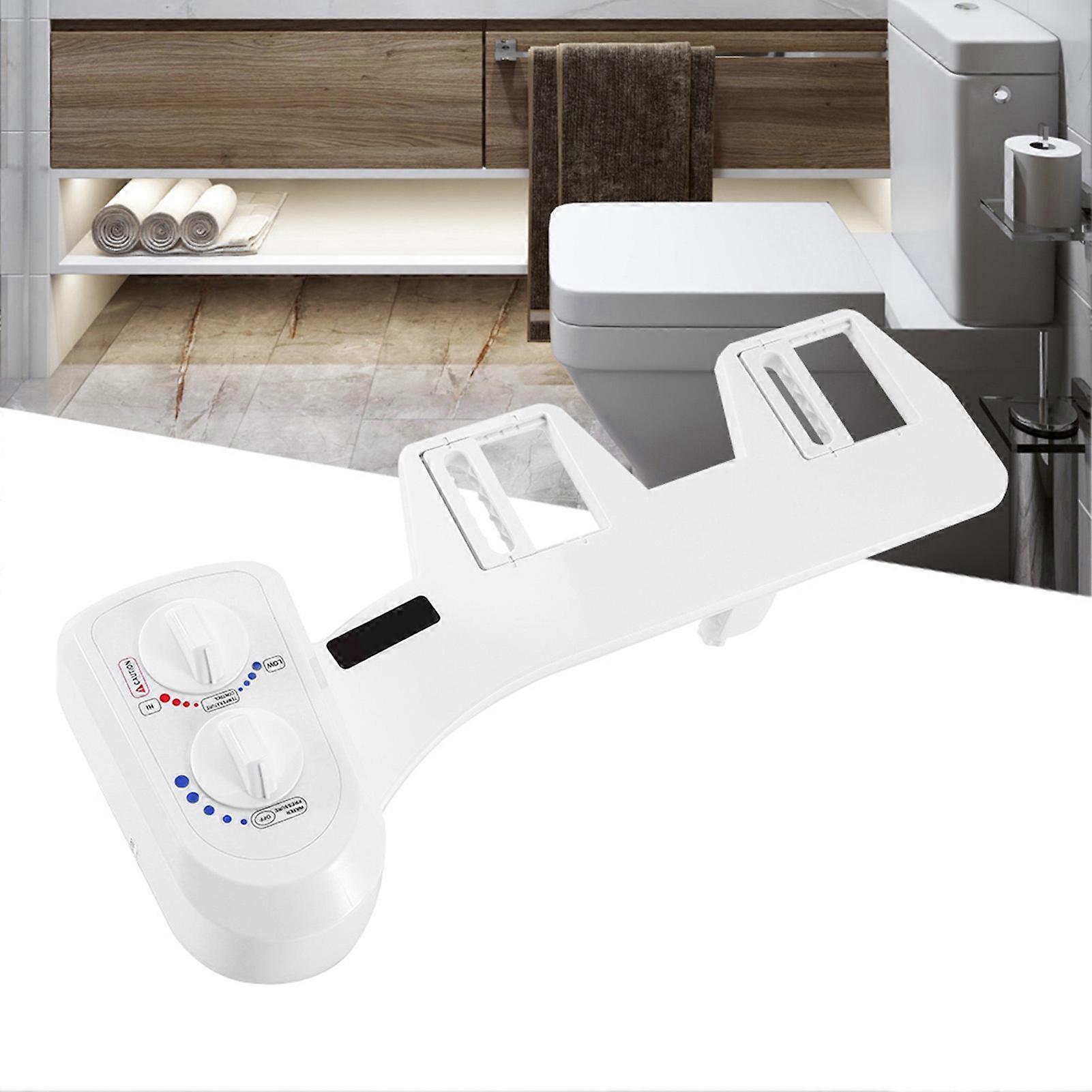 Intelligent Toilet Bidet Set with Dual Rotate Knob Non Electric Self Cleaning Single Nozzle Bidet Toilet AttachmentG1/2