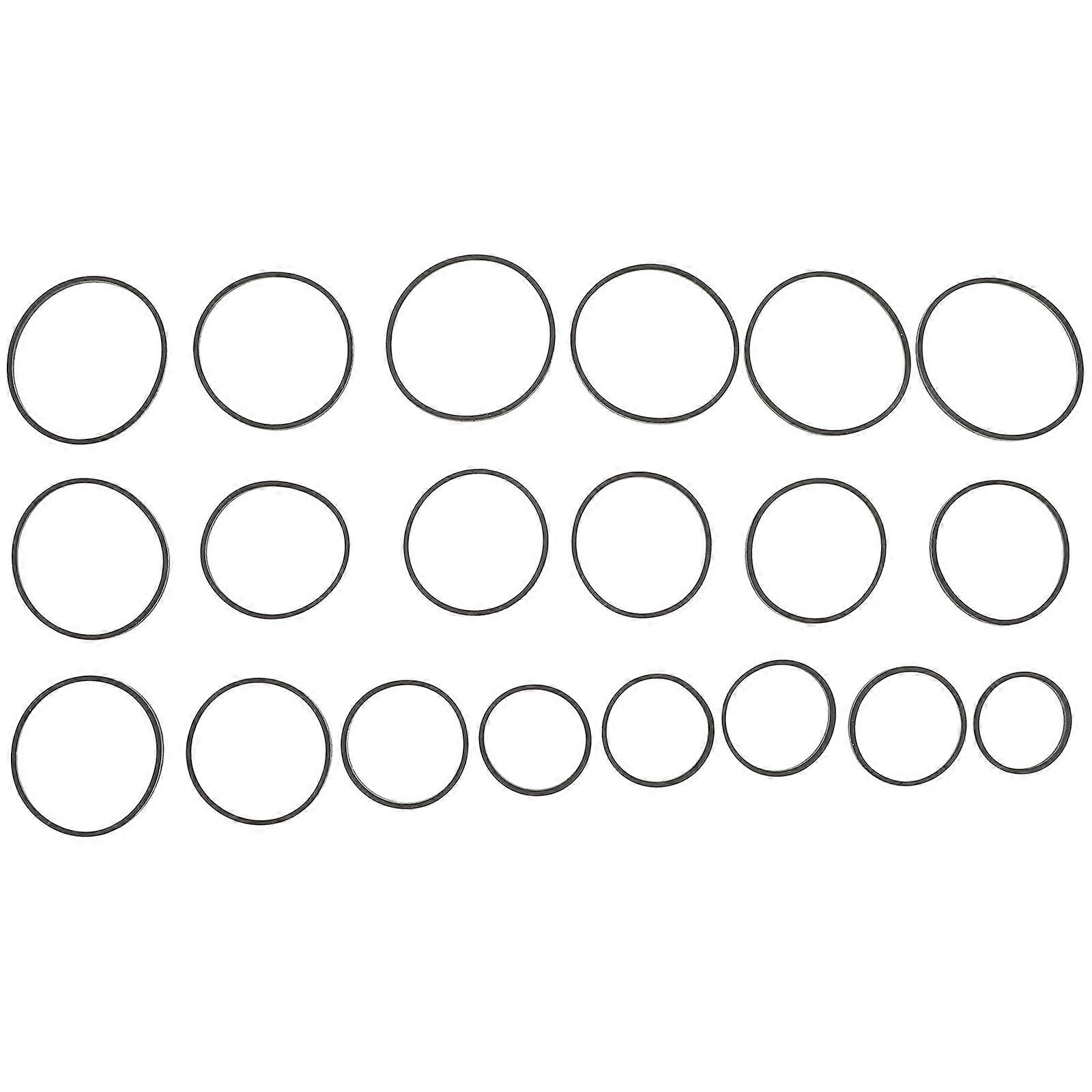 Cassette Belt 20Pcs Recorder Rubber Belts For Maintenance And Repair Of Cassette Recorder With Smooth Rotation